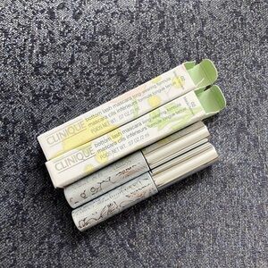Lot 2 Clinique Bottom Lash Mascara in 02 black/brown 0.07 oz/2 ml Full Size
